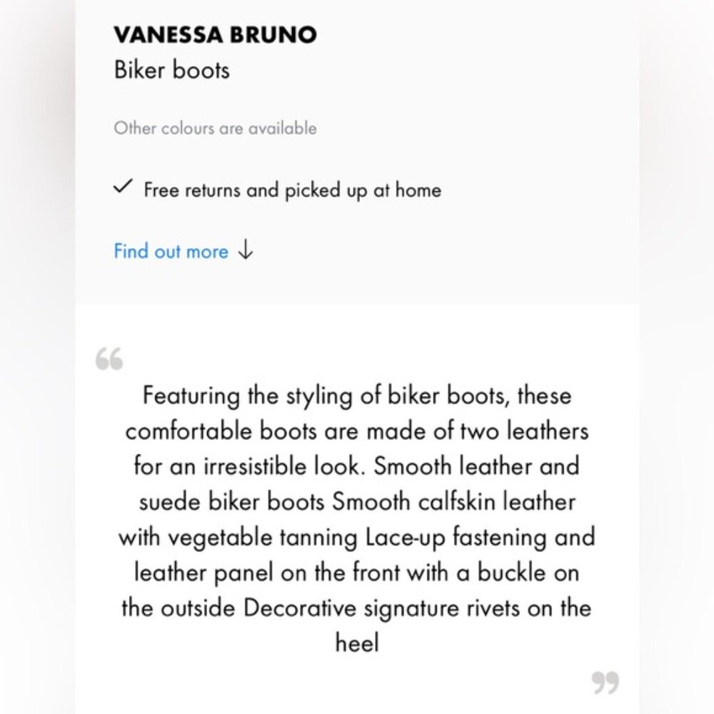 NEW Vanessa Bruno Leather Suede Lace Up Block Heeled Biker Ankle Boots Booties - Picture 9 of 12